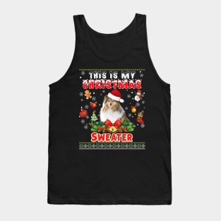 This Is My Christmas Sweater Shetland Sheepdog Dog Tank Top